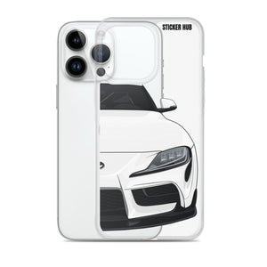 White MKV Toyota Supra - iPhone Case