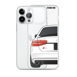 White B8.5 Audi S4 - iPhone Case