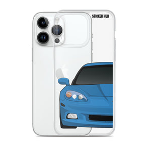 Jet Stream Blue C6 Corvette - iPhone Case