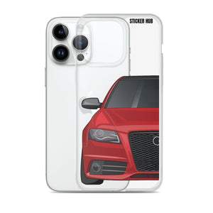 Brilliant Red B8 Audi S4 - iPhone Case