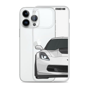 White C7 Corvette Z06 - iPhone Case