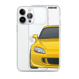 Yellow Honda S2000 - iPhone Case