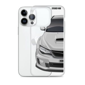 Silver 09-14 Subaru WRX STI - iPhone Case