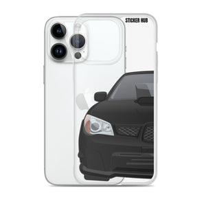 Black 06-07 Subaru WRX STI - iPhone Case