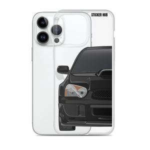 Black 03-05 Subaru WRX STI - iPhone Case