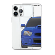 Load image into Gallery viewer, WR Blue Pearl 03-05 Subaru WRX STI - iPhone Case