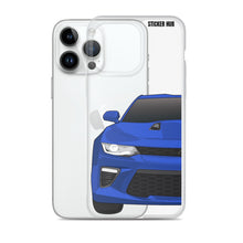 Load image into Gallery viewer, Hyper Blue 6th Gen Camaro SS - iPhone Case