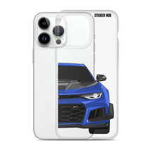 Load image into Gallery viewer, Hyper Blue 6th Gen Camaro ZL1 1LE - iPhone Case