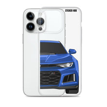 Load image into Gallery viewer, Hyper Blue 6th Gen Camaro ZL1 - iPhone Case