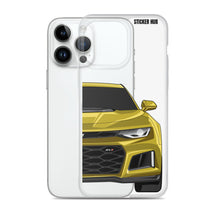 Load image into Gallery viewer, Yellow 6th Gen Camaro ZL1 - iPhone Case