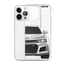 Load image into Gallery viewer, Silver 6th Gen Camaro ZL1 - iPhone Case