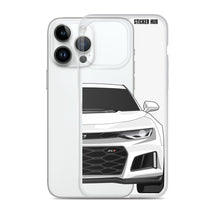 Load image into Gallery viewer, White 6th Gen Camaro ZL1 - iPhone Case