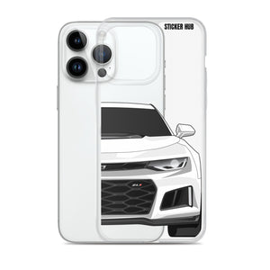 White 6th Gen Camaro ZL1 - iPhone Case