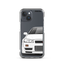 Load image into Gallery viewer, White R34 Nissan GTR - iPhone Case