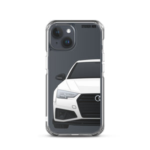 White B9 Audi S4 "Facelift" - iPhone Case