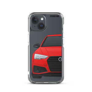 Red B9 Audi S4 "Facelift" - iPhone Case