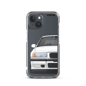 White BMW E36 - iPhone Case