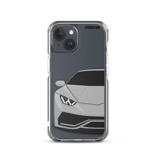 Load image into Gallery viewer, Silver Lamborghini Huracan - iPhone Case