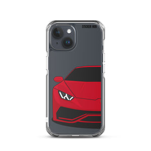 Red Lamborghini Huracan - iPhone Case