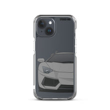 Load image into Gallery viewer, Gray Lamborghini Aventadoor - iPhone Case