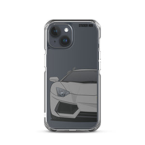 Gray Lamborghini Aventadoor - iPhone Case