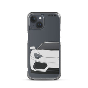 Silver Lamborghini Aventadoor - iPhone Case