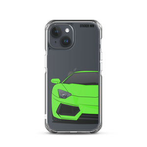 Green Lamborghini Aventadoor - iPhone Case