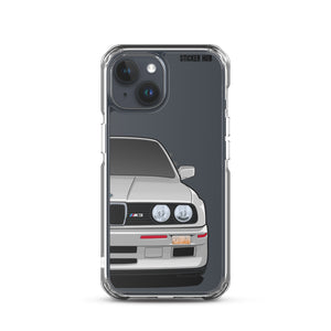 Silver BMW E30 - iPhone Case