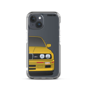 Yellow BMW E30 - iPhone Case