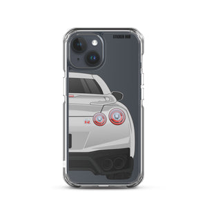 Silver R35 Nissan GTR - iPhone Case