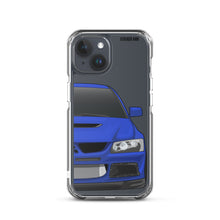 Load image into Gallery viewer, Blue Mitsubishi Evo - iPhone Case