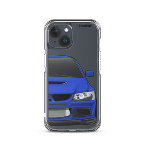 Blue Mitsubishi Evo - iPhone Case