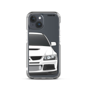 White Mitsubishi Evo - iPhone Case