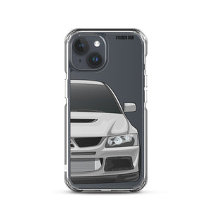 Silver Mitsubishi Evo - iPhone Case