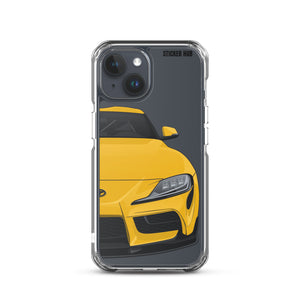 Yellow MKV Toyota Supra - iPhone Case