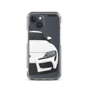 White MKV Toyota Supra - iPhone Case