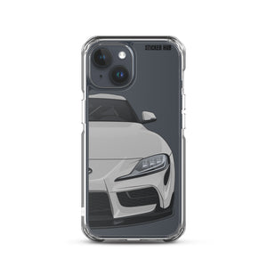 Silver MKV Toyota Supra - iPhone Case