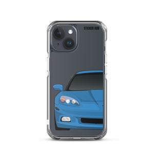 Jet Stream Blue C6 Corvette - iPhone Case