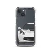 Load image into Gallery viewer, White C7 Corvette Z06 - iPhone Case