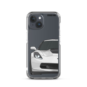 White C7 Corvette Z06 - iPhone Case