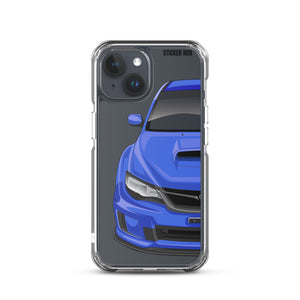 WR Blue 09-14 Subaru WRX STI - iPhone Case