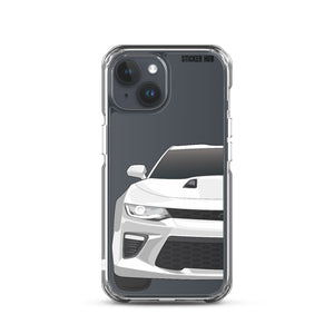 White 6th Gen Camaro SS - iPhone Case