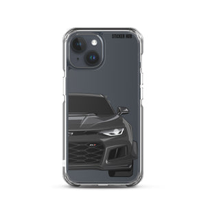 Black 6th Gen Camaro ZL1 1LE - iPhone Case