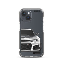 Load image into Gallery viewer, Silver 6th Gen Camaro ZL1 1LE - iPhone Case