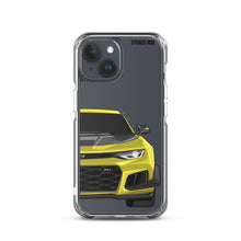 Load image into Gallery viewer, Yellow 6th Gen Camaro ZL1 1LE - iPhone Case