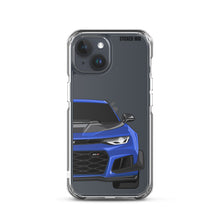 Load image into Gallery viewer, Hyper Blue 6th Gen Camaro ZL1 1LE - iPhone Case