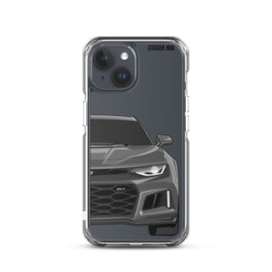 Gray 6th Gen Camaro ZL1 - iPhone Case