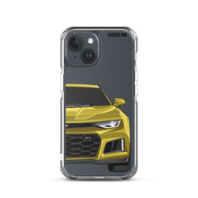 Load image into Gallery viewer, Yellow 6th Gen Camaro ZL1 - iPhone Case