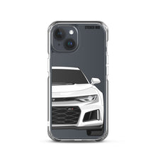 Load image into Gallery viewer, White 6th Gen Camaro ZL1 - iPhone Case