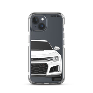 White 6th Gen Camaro ZL1 - iPhone Case